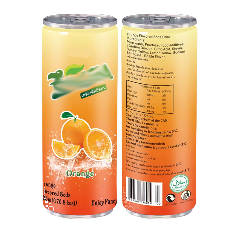 Горячая распродажа, 330 мл x 24, оранжевые газированные напитки, нормальные газированные напитки