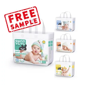 FREE SAMPLE Swanyoyo Brand Newborn Organic Korean Baby Nappy Diapers Wholesale Diapers Baby Diapers