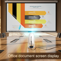 Modèle 2025 le plus récent CD200 Mini 2.4G/5G Wifi sans fil, miroir, projecteur portable Android pour cinéma maison