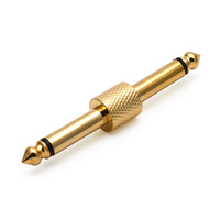 Adaptador de Pedal de Guitarra de Aleación de Zinc de 1/4 Pulgada (6.35mm), Conector Macho para Cable de Audio, Accesorios para Pedalera, Servicio OEM con Logotipo Personalizado