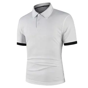 2022 Best Selling High Quality Men Custom Logo Polyester Spandex T-shirt Sports Golf Polo T Shirts For Men