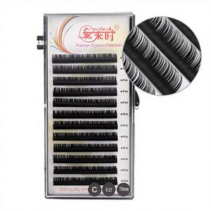 Pestañas Postizas de Pelo Sintético de Marca Propia ASUSO, Naturales, Largas, Planas, Tamaños Mixtos B/C/CC/D 0.03-0.25mm 14mm, Extensiones de Pestañas - Product Image 2