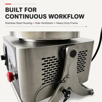 TUORONG 7KG 220V Équipement domestique en acier inoxydable pour le broyage du cacao, petite machine à chocolat à mélangeur à pierres pour petites productions