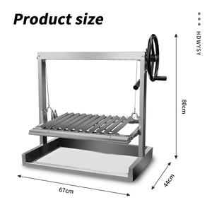 Stainless Steel Adjustable Portable Santa Maria &amp; <strong>Argentinian</strong> Style <strong>Grill</strong> for Camping and Outdoor Use - Product Image 2