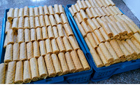Machine automatique de fabrication de biscuits, ligne de produits, sucre roulé, crème glacée en forme de cône