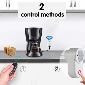 Toma de Control remoto inalámbrico inteligente de 220V/110V EU FR, 50m, toma de corriente de encendido y apagado, ventilador de luz para electrodomésticos, enchufes CN del Reino Unido, plástico 15A - Product Image 3