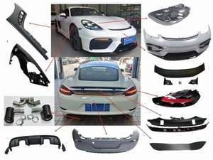 Kit de carrosserie Widebody pour <span class=keywords><strong>Posche</strong></span> Cayman 981 Kit de carrosserie Upgrade 718 GT4 PP Bumper Kit 718 pour Cayman 981 GT4 Style - Product Image 2