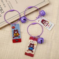 Porte-clés de téléphone en acrylique époxy transparent imprimé UV double face avec design d'anime japonais personnalisé, mignon, avec cordons colorés