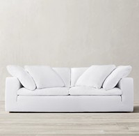 Canapé nuage BTFS009 de style moderne et minimaliste pour salon, avec rembourrage en mousse haute densité et duvet, idéal pour villa et grand appartement.