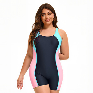 Stylish European American Women's Fitness <b>Swimwear</b> Solid Pattern One-Piece <b>Beachwear</b> with Sexy Back Cut-Out Color Block Design - Product Image 6