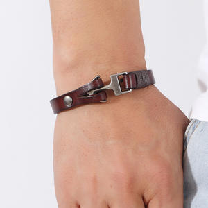 Braccialetti in pelle di vacchetta Punk bracciale braccialetto di ancoraggio alla moda uomini che vendono accessori <span class=keywords><strong>originali</strong></span> in stile oceano per gioielli regalo - Product Image 2