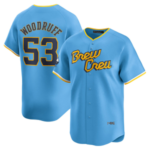 Jersey Baseball Custom Milwaukee City Connect 2025 Pria Wanita, Kaos Bordir Jahit, Seragam Remaja, Pakaian Olahraga, Logo - Product Image 6