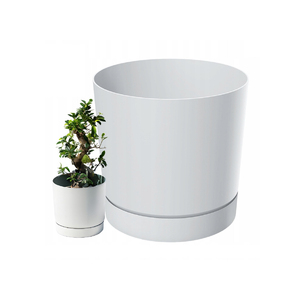 Garden <b>Pot</b> Cover On Legs Gracia Case <b>White</b> For Outdoor Plant Display - Product Image 2