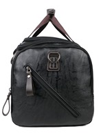 Bolsa de Viaje de Cuero PU Negra, Grande, de Lujo, Resistente al Agua, con Compartimento para Zapatos, para Hombre, 2026 China