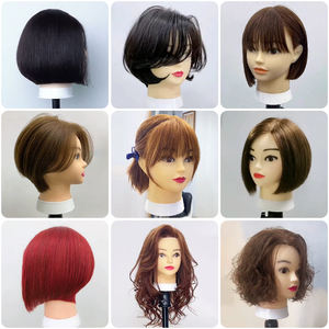 <span class=keywords><strong>Tête</strong></span> de Mannequin Professionnelle de Coiffeur en <span class=keywords><strong>Cheveux</strong></span> Humains Réels pour Formation - Product Image 6