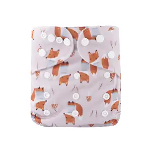 Happy Flute Printed Waterproof Baby Cloth Diaper Reusable PUL Baby Cloth Diaper Cover