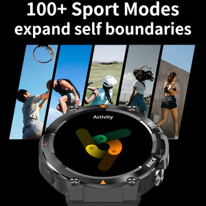 MAX18 メンズスマートウォッチ 1.43インチ AMOLED HDディスプレイ 466*466 ジェスチャーコントロール 血圧測定 Android IOS対応 スポーツスマートウォッチ - Product Image 4