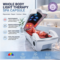 Capsule de sauna avancée avec chauffage au graphène, thérapie par lumière rouge et appareil d'analyse des soins corporels complets