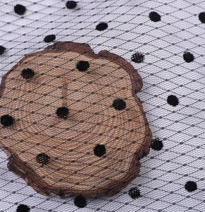 Tissu en maille nylon à pois floqués, maille à pois brillants, tissu à pois pour robes de mode féminine - Product Image 3