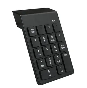 Portable 2.4G Wireless Digital Keyboard Slim Mini Number Keypad USB Numeric Pad 18 Keys Electronics Keyboard For Laptop Tablet