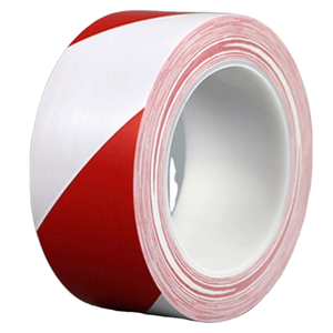 Cinta Adhesiva de PVC para Señalización de Pisos de una Sola Cara, Blanca y Roja, Cinta de Goma Sensible a la Presión para Caminos, para Uso de una Sola Cara - Product Image 6