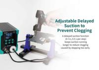 Station de dessoudage LCD SS-331NH avec fonction d'aspiration pour retirer la soudure même sur une carte double face avec 90w/480 ℃   En Asie