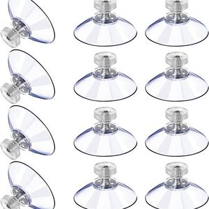 كوب شفط لولبي m4m5 مخصص 4 من كلوريد البولي فينيل الشفاف الصائب للبيئة منتجات بلاستيكية مع مكسرات - Product Image 1