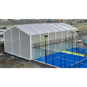 Cubierta Impermeable para Pista de Pádel con Estructura de Acero en Forma de A, Techo Panorámico para Pista de Pádel al Aire Libre - Product Image 1