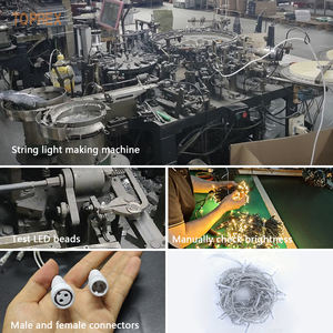 Guirlande lumineuse LED d'extérieur économique et élégante <span class=keywords><strong>de</strong></span> 10 m, étanche IP46, blanc chaud, pour la décoration des fêtes - Product Image 4