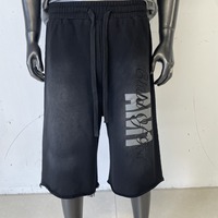 MP1043 Shorts en tissu éponge écologiques en gros, broderie personnalisée et impression sérigraphiée, shorts délavés vintage, fabricant de tenues décontractées