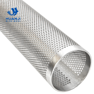 Tube filtrant perforé en acier inoxydable à trous ronds et fendus pour le criblage - Product Image 3