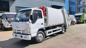 Camion compacteur de déchets 100P 4x2 120HP 5cbm 5m3 avec chargeur arrière hydraulique pour la collecte des déchets - Product Image 4