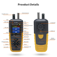 Sensor de Alta Precisión PM2.5, Contador de Partículas de Polvo de 3 Canales, Medidor de Polvo Láser para Pruebas Ambientales de Polvo de Sílice Industrial