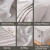 Ensemble de literie 4 pièces en Tencel toutes saisons avec texture hypoallergénique, toucher soyeux et frais pour les peaux sensibles, vente en gros