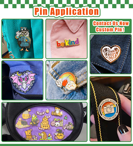 Venta al por mayor insignia de estampado lindo Pin de solapa personalizado duro suave esmalte Pins Maker Queer AF mate negro Metal esmalte Pin orgullo para bolsa - Product Image 6