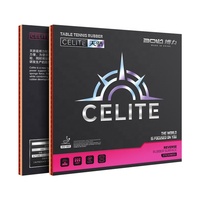 Caoutchouc de tennis de table professionnel Boli Celite, approuvé ITTF, haute élasticité, non collant, avec éponge en forme de gâteau pour le backhand