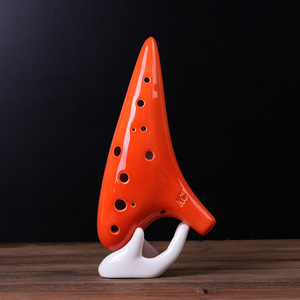 Ocarina en céramique à 12 trous, flûte alto C chromatique, piccolo de poche pour débutants, cadeau pour l'apprentissage musical - Product Image 5