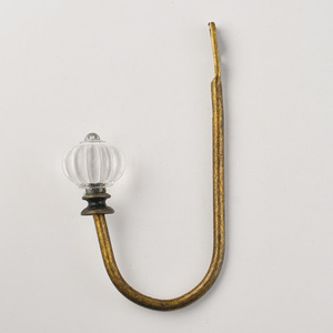 U-Shaped <b>Curtain</b> <b>Hook</b> Metal Wrought Iron Minimalist Design Easy Installation For <b>Curtain</b> <b>Wall</b> Coat <b>Hook</b> Black Antique Bronze - Product Image 4