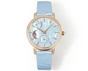 Reloj Mecánico Automático de Acero Inoxidable con Fase Lunar y Esfera de Nácar Clásica, de Primera Calidad - Product Image 3