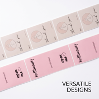 Étiquettes autocollantes personnalisées pour boîtes, rouleaux d'étiquettes en papier synthétique imperméable, impression d'autocollants pour emballages de bijoux de luxe