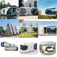 Maisons conteneurs modernes de luxe, maisons préfabriquées modulaires, mini-maisons, maisons mobiles pour hôtel et villa