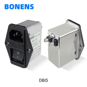 Werkslieferung DOREXS DBI5-10A 1A 3A 10A Sicherheitsschalter-Steckdose mit Entstörfilter, CE CQC Zertifiziert, 115/250VAC 50/60Hz - Product Image 2