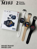 Montre connectée unisexe avec suivi d'activité, navigation GPS, écran tactile AMOLED, cadran personnalisable pour Android, design écouteurs
