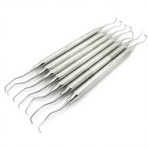 Espátulas de resina quirúrgica dental para composite, con cabeza de acero inoxidable de grado quirúrgico, mango grueso y agarre ergonómico, manual. - Product Image 3