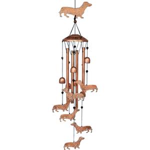 Carillon éolien en aluminium pour chien teckel de 34 pouces - Cadeau commémoratif pour une utilisation en extérieur/intérieur, résistant aux intempéries, carillon éolien créatif pour <span class=keywords><strong>jardin</strong></span> - Product Image 1