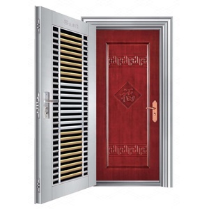 Bon marché Cadre En Verre Fer Gril Moderne de Couleur Vive de Style De Luxe En Acier Inoxydable Porte Conception de Grilles de <span class=keywords><strong>Photos</strong></span> - Product Image 1