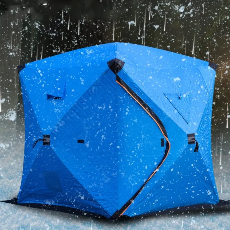 Tenda grande isolata invernale attrezzatura da campeggio all'aperto tende da pesca sul ghiaccio Pop-up portatili