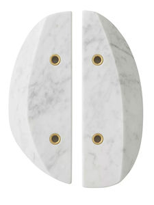 Custom Carrara <strong>White</strong> Marble Cabinet Handle <strong>Drawer</strong> Pull for Wardrobe and Wooden Door - Product Image 4