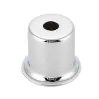 Couvercle de lampe E27 en métal doré, accessoire en noir, blanc, chromé et doré, support avec tasse de base