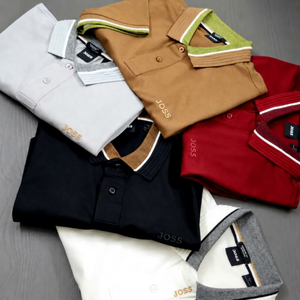 Polo personnalisé pour homme et femme, couleur unie, en coton tricoté, décontracté, respirant, coupe classique, lot en stock - Product Image 2